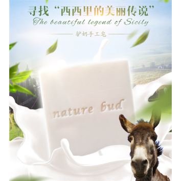 nature bud  hand made Donkey Milk Soap
